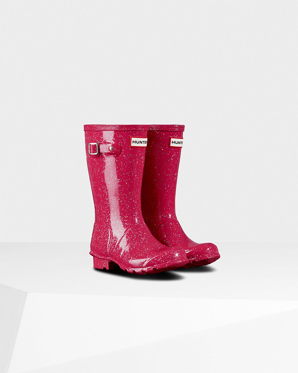 Galochas Hunter Criança Rosa - Original Big Giant Glitter - 47JSVATYC